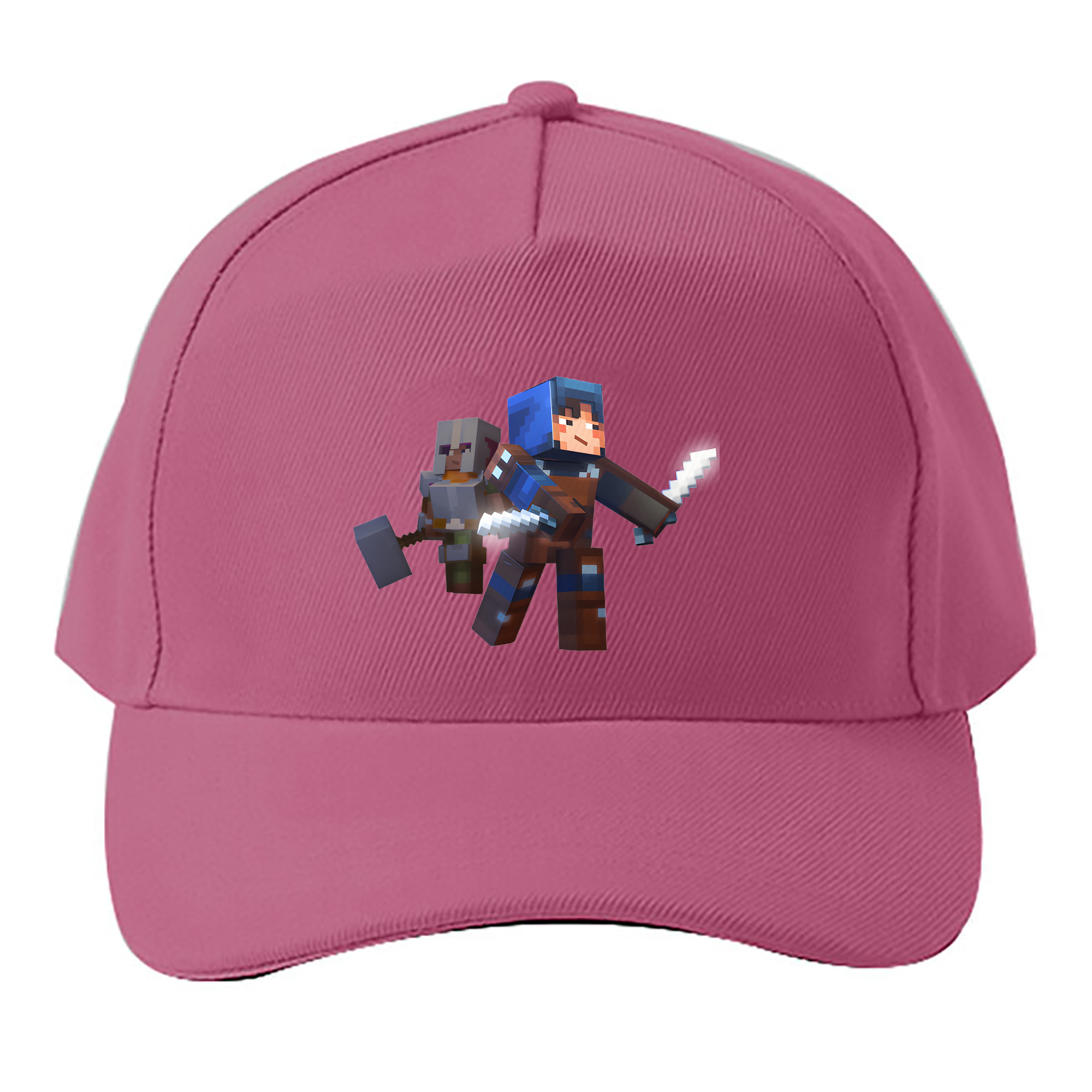 （画像用） マインクラフト ブロックの世界 Minecraft MC Block world ベースボールキャップ 綿100％ 男女兼用 帽子 スポーツ